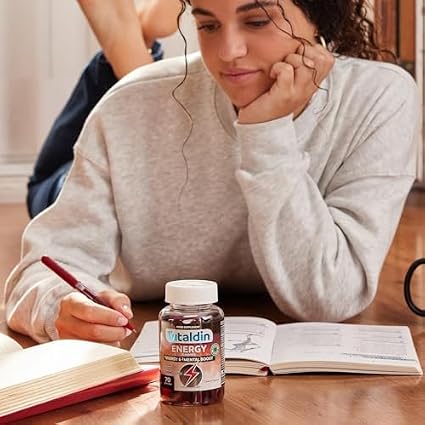 VITALDIN Energy Gummies avec Ginseng et Guarana - Vegan - 70 gommes