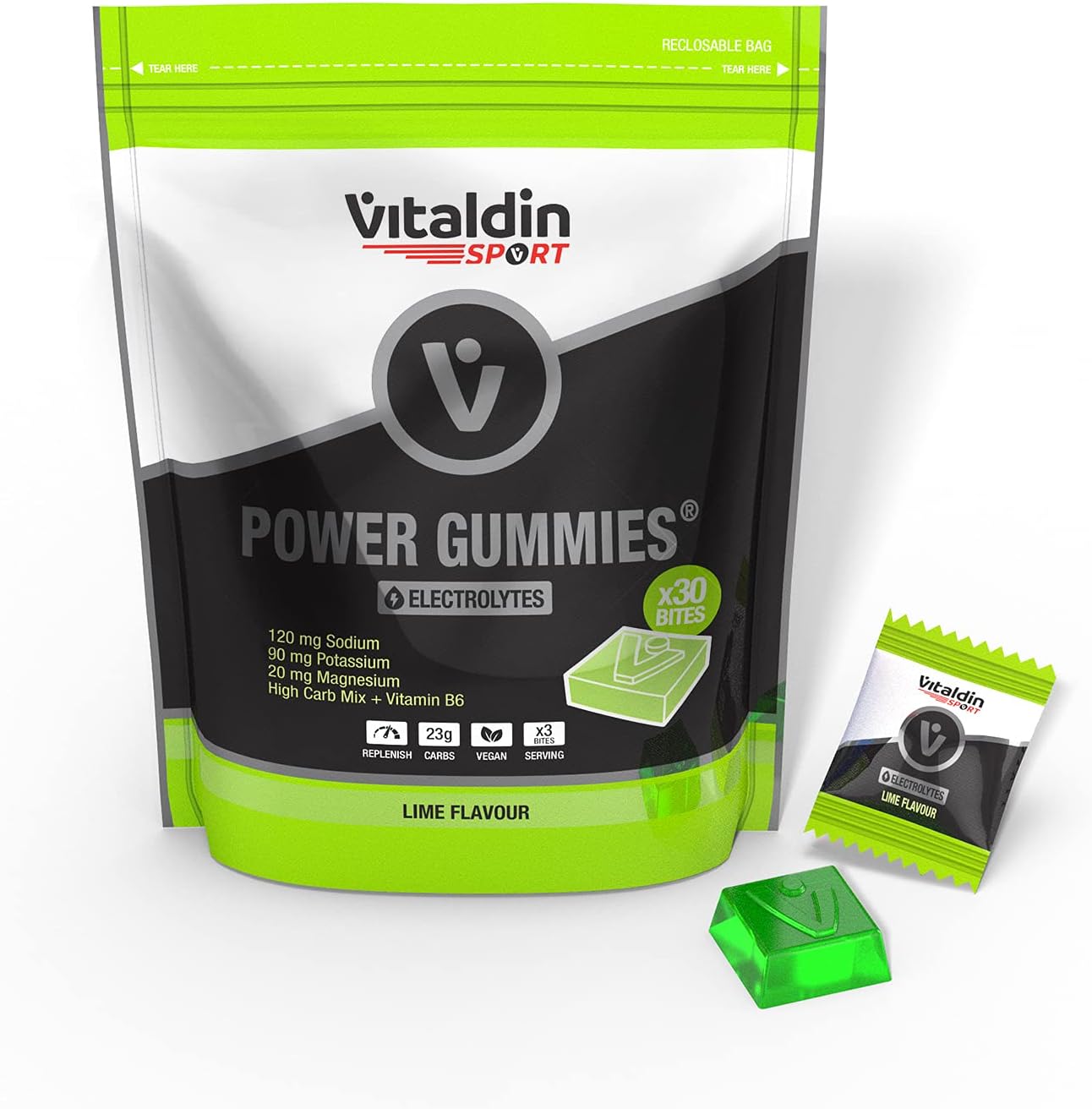 ⚡ VITALDIN SPORT Power Gummies Electrolytes – 30 gommes